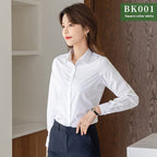 Bamboo Fiber Business Wear White Shirt For Women