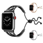 Compatible With , Stainless Steel Hollow Watch Strap