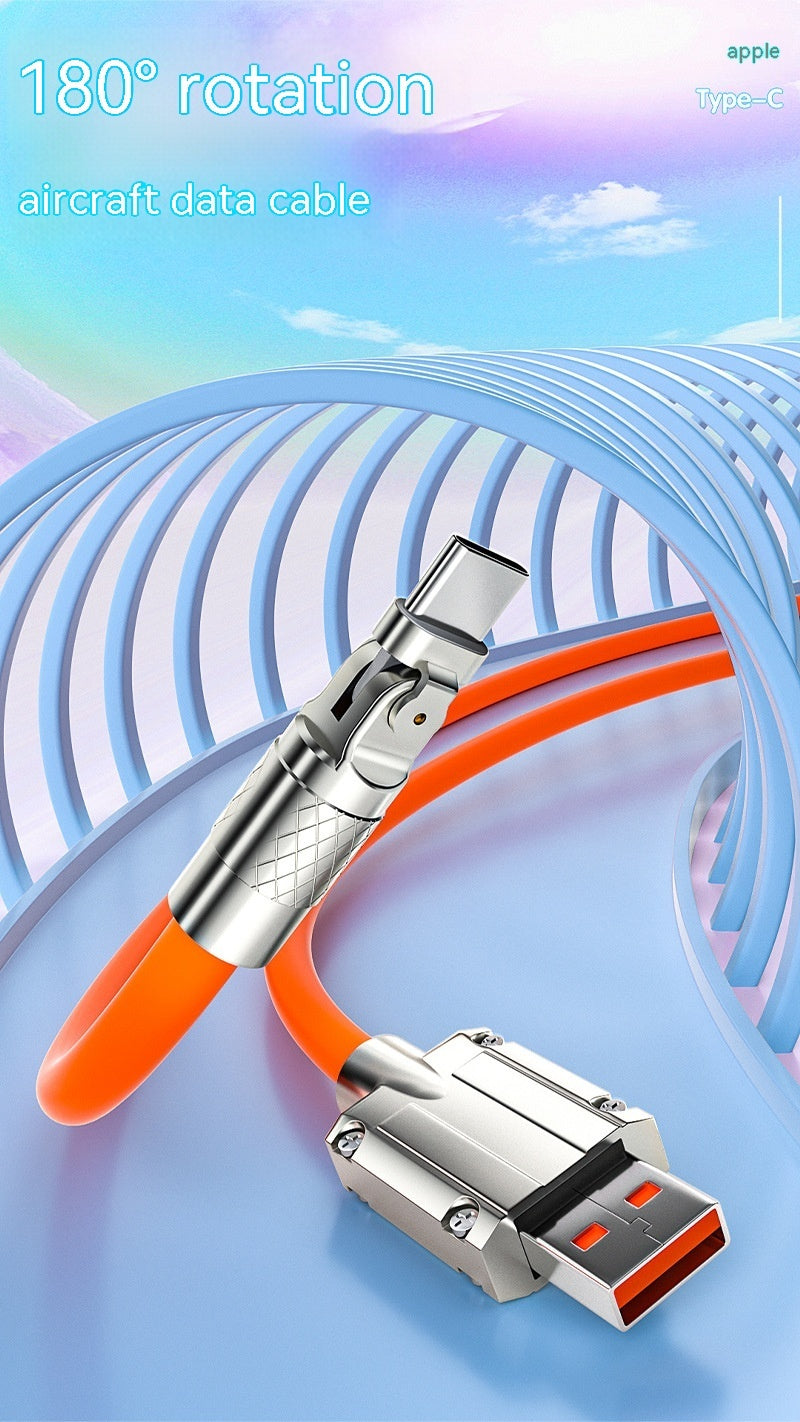 Mobile Game Rotating Elbow Data Super Fast Charge Charging Cable