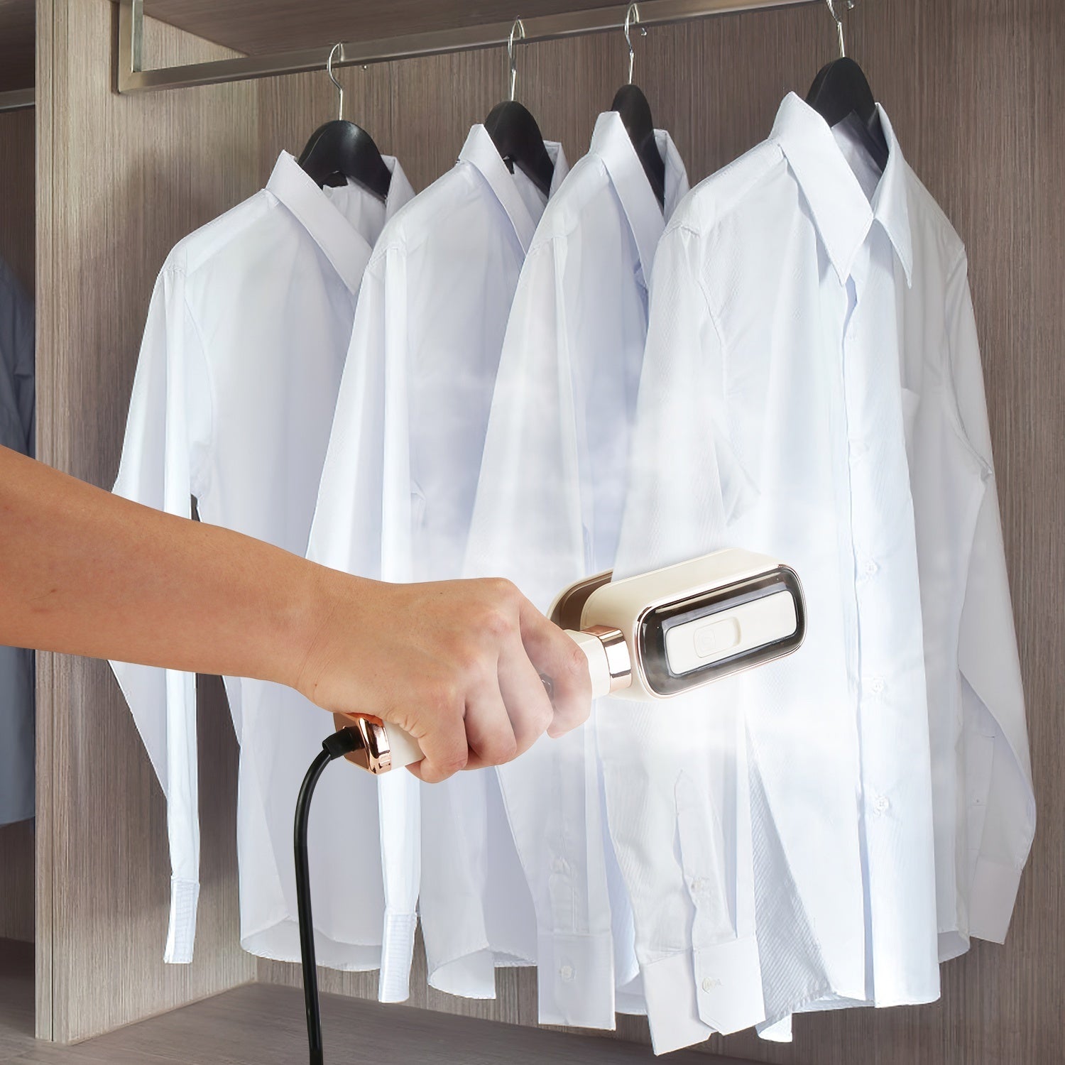 1Set Steam Iron Press 3 In 1 Travel Steamer For Clothes With 180 Degree Flip Head Portable Handheld Flat Iron 1000W Wrinkles Remover Wet And Dry Ironing Garment Steamer 20S Fast Heat Up