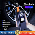 Wireless Car Inflatable High-power Portable Intelligent Digital Display Inflatable Treasure Multi-function Wireless Charging