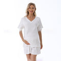 Home Wear Summer Waffle Short Maternity Suit