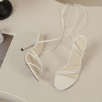 Sexy Round Toe Strap Stiletto Heel High Heels