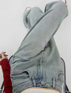 Tailored Embroidered Floor Standing Straight Leg Pants