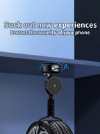 Vacuum Magnetic Phone Holder, Foldable And Retractable, Strong Magnetic, Portable, Multi-scene Use, Easy To Operation, No Bubbles
