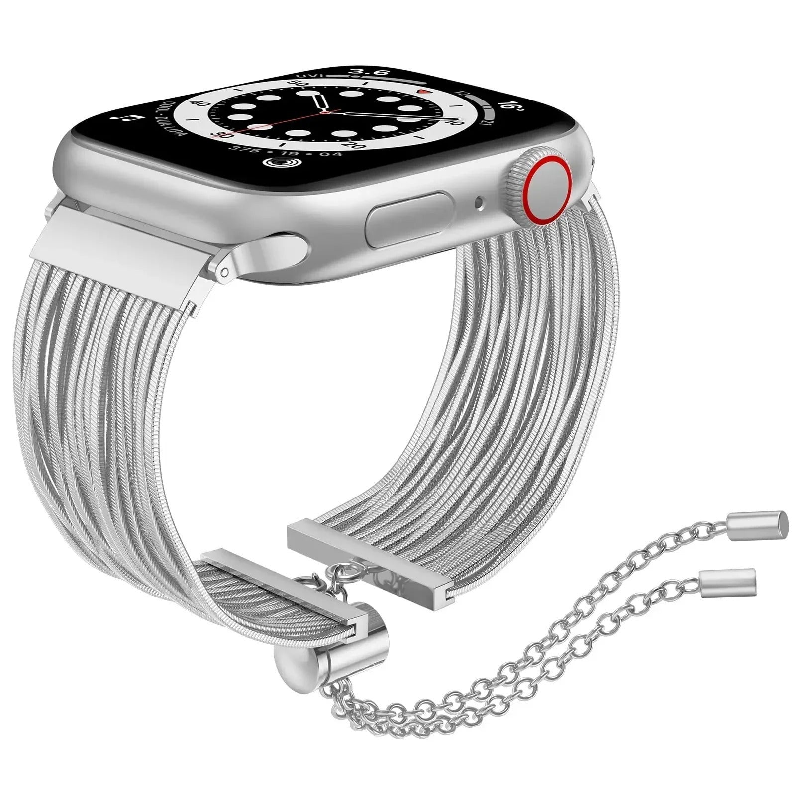 Suitable For IwatchS9 Tassel Metal Chain Strap Stainless Steel Wristband