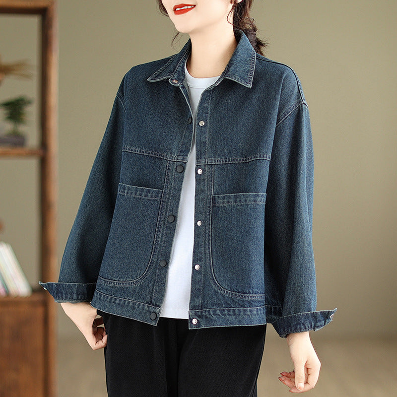 Women's Autumn Vintage Denim Jacket